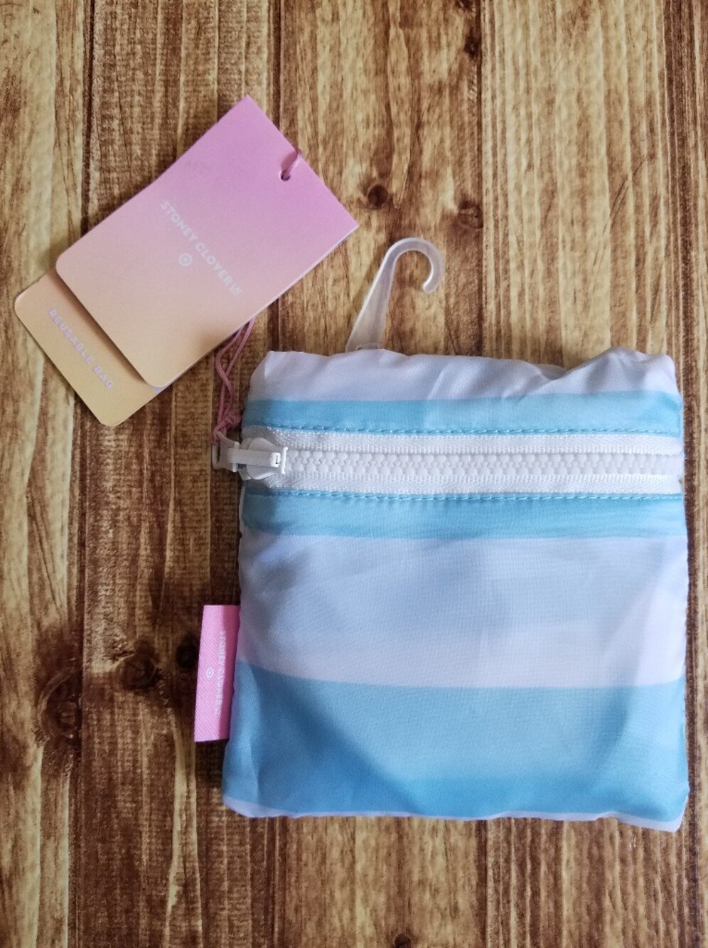 Stoney Clover Lane x Target Stripe Blue and White Reusable Tote